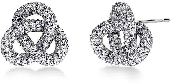 EDBLAD Ohrstecker INFINITY KNOT SPARKLE STUDS Large Steel silber EG