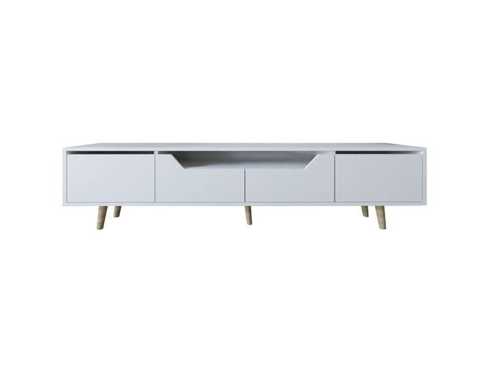 TV-Möbel Georis Weiss Holzwerkstoff B 180 cm