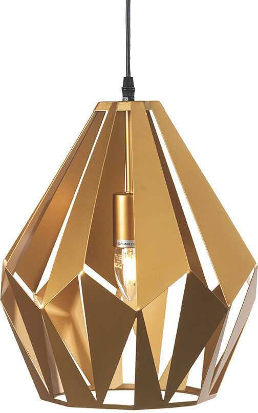 Metro Arkia 1 - Light Geometric Pendant Gold 32.5cm H x 25cm W