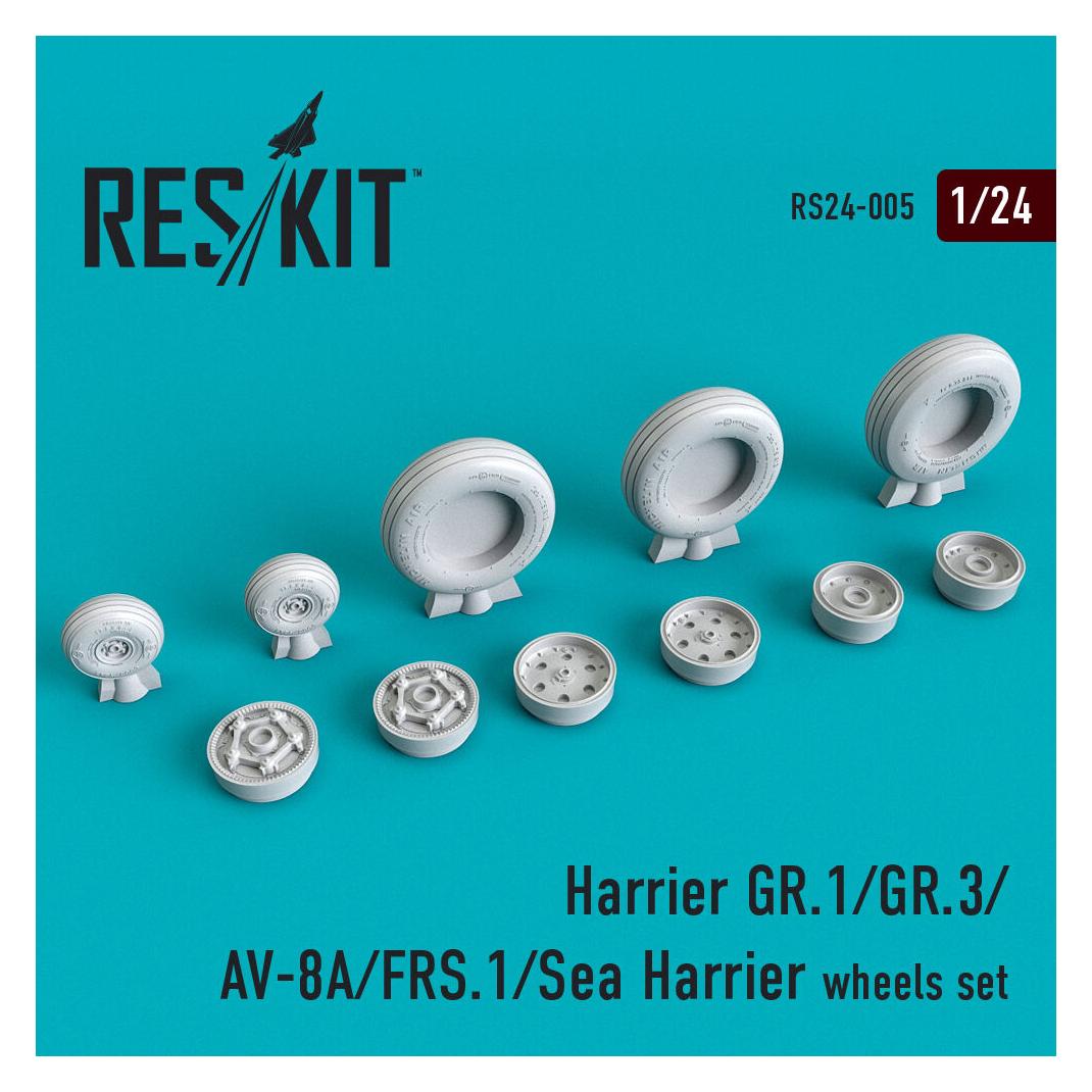 ResKit Harrier GR.1/GR.3/AV-8A/FRS.1/Sea Harrier wheels set (RS24-0005)