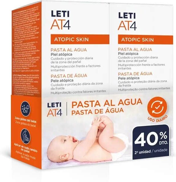 LetiAT4 Leti AT4 Pasta al Agua Piel Atópica 2x75g