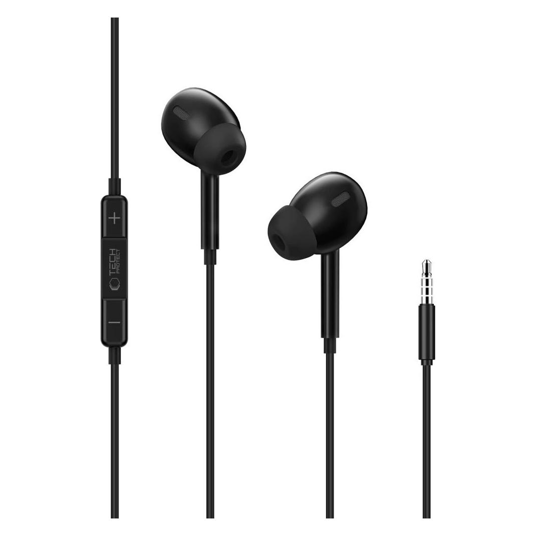 Tech-Protect Ultraboost Mini Jack Earphone Kern G3 Schwarz (Kabelgebunden) (72789687)