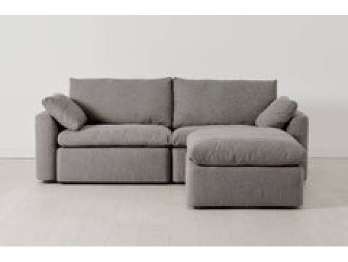 Model 13 Dreisitzer-Sofa mit Chaiselongue rechts, Schattengrau