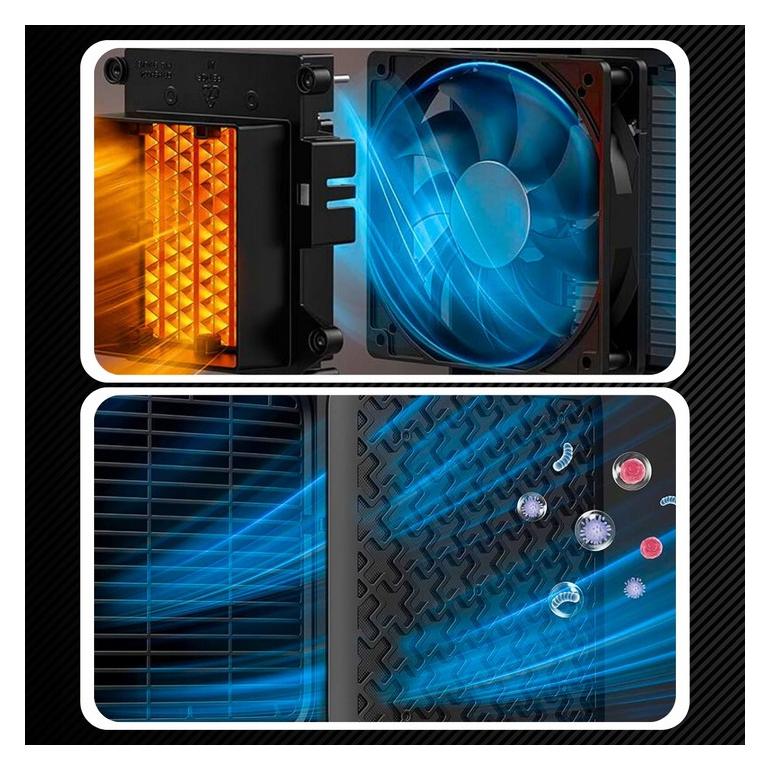 Extralink Elektrischer Keramik-Säulenheizer 1500w Mit Fernbedienung Und LED (1500 W) (Extralink)