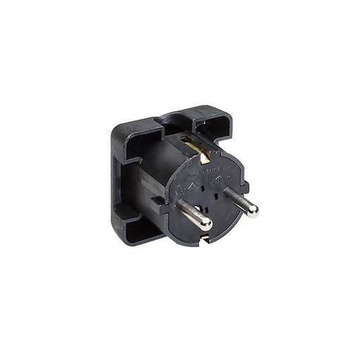 Bachmann 911170 Schutzkontakt-Flachstecker 250V Schwarz