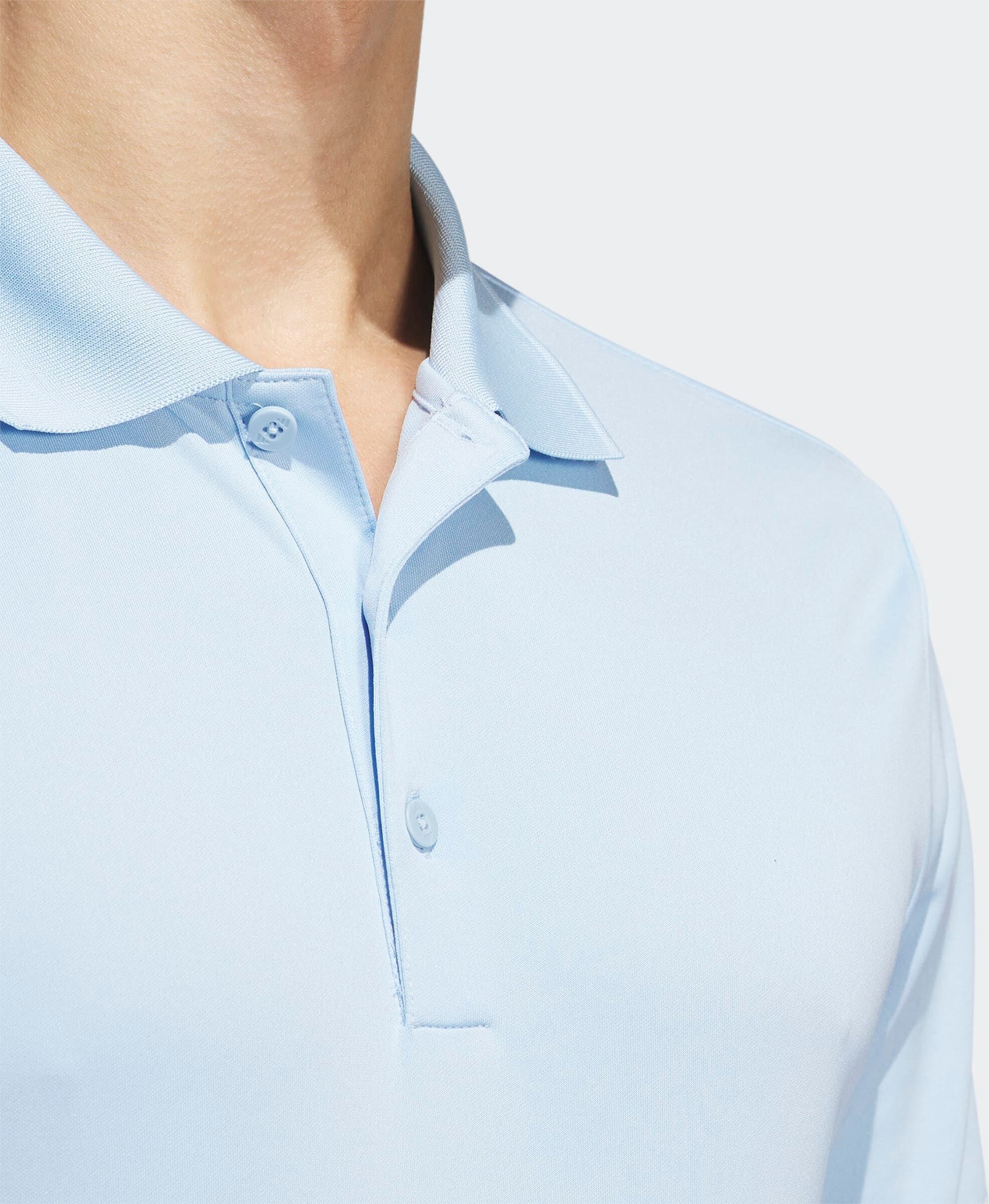 Poloshirt ADIDAS PERFORMANCE "CORE ADIDAS PERFORMANCE PRIMEGREEN", Herren, Gr. L, transparent (clear sky), Obermaterial: 100% Polyester, Shirts Poloshirt clear sky L