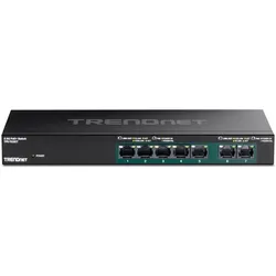 Trendnet TPE-TG327 (7 Ports), Netzwerk Switch, Schwarz