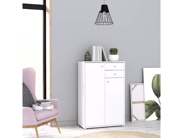 Kommode Typ A 74 x 111cm Weiß/Weiß