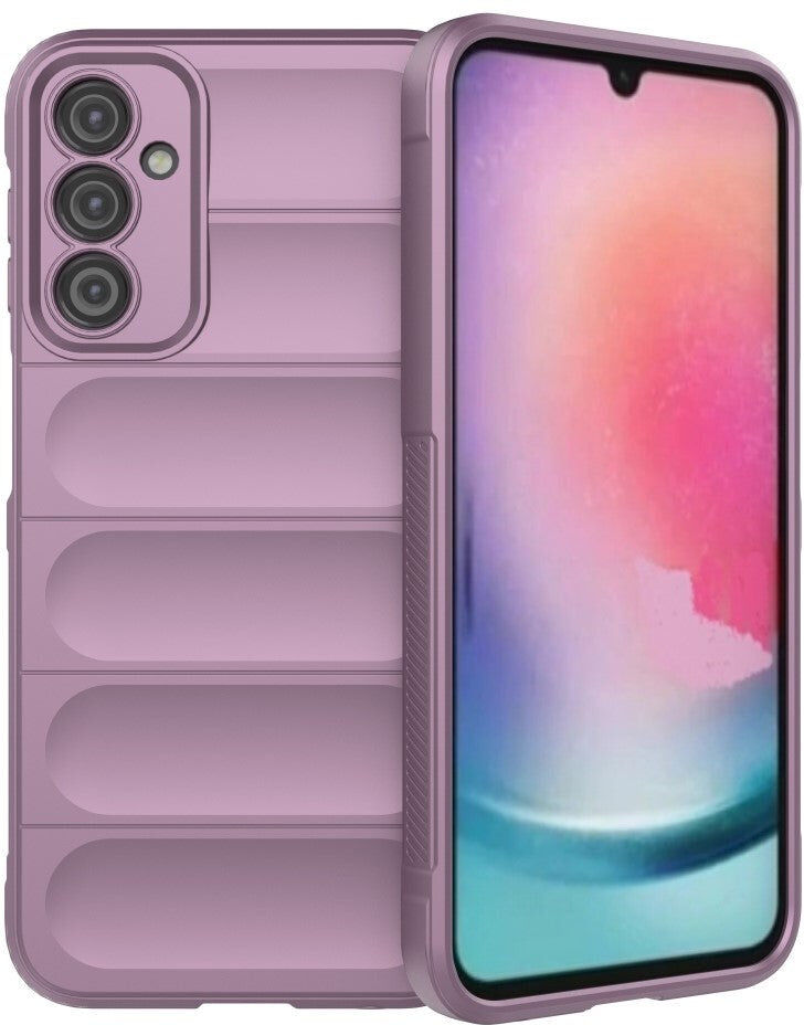 INCOVER Samsung Galaxy A24 Fleksibelt Plastik Bagside Cover - Lilla