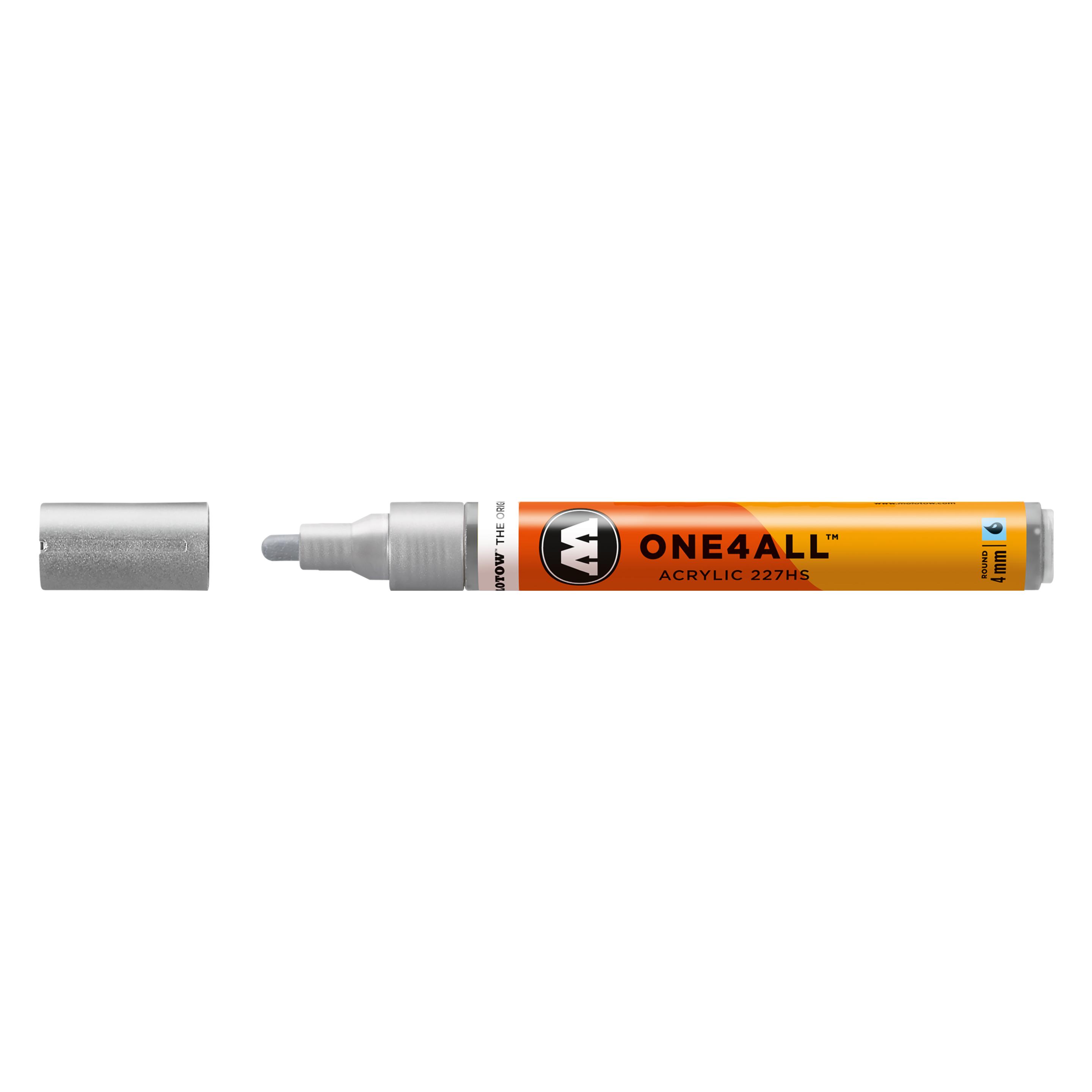 Molotow Filzstift One4all 227HS metallic silver 227 (1x) (227305)