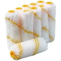 Packung mit 10 gelb gestreiften Kaninchenfuss-rmeln YACHTCARE