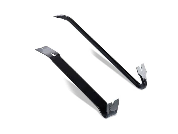 Relaxdays Set de 2 Outils de démontage\, avec Pied-de-biche et arrache-Clou\, Acier\, Noir
