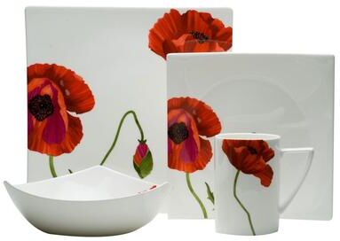 Red Vanilla Summer Sun 4pc Place Setting
