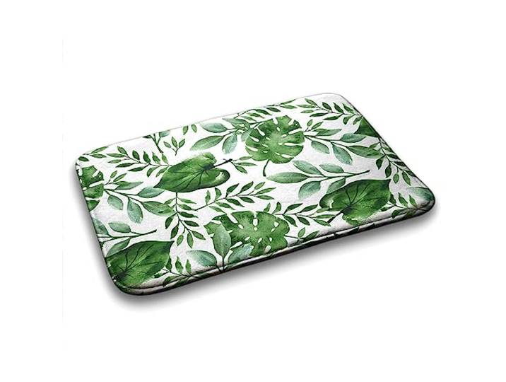 Tulup 75x45 cm rutschfest Weich Matte Badezimmermatte Schlafzimmer Rechteckig Dekoration Teppich Badezimmerteppich - Grün