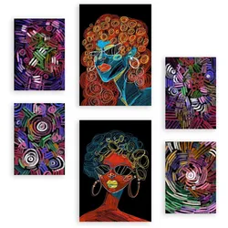 POSTER Set Mit 6 Krasse Formen 2 In Weibliche Zusammenfassung A3 & A4 Rahmenlos