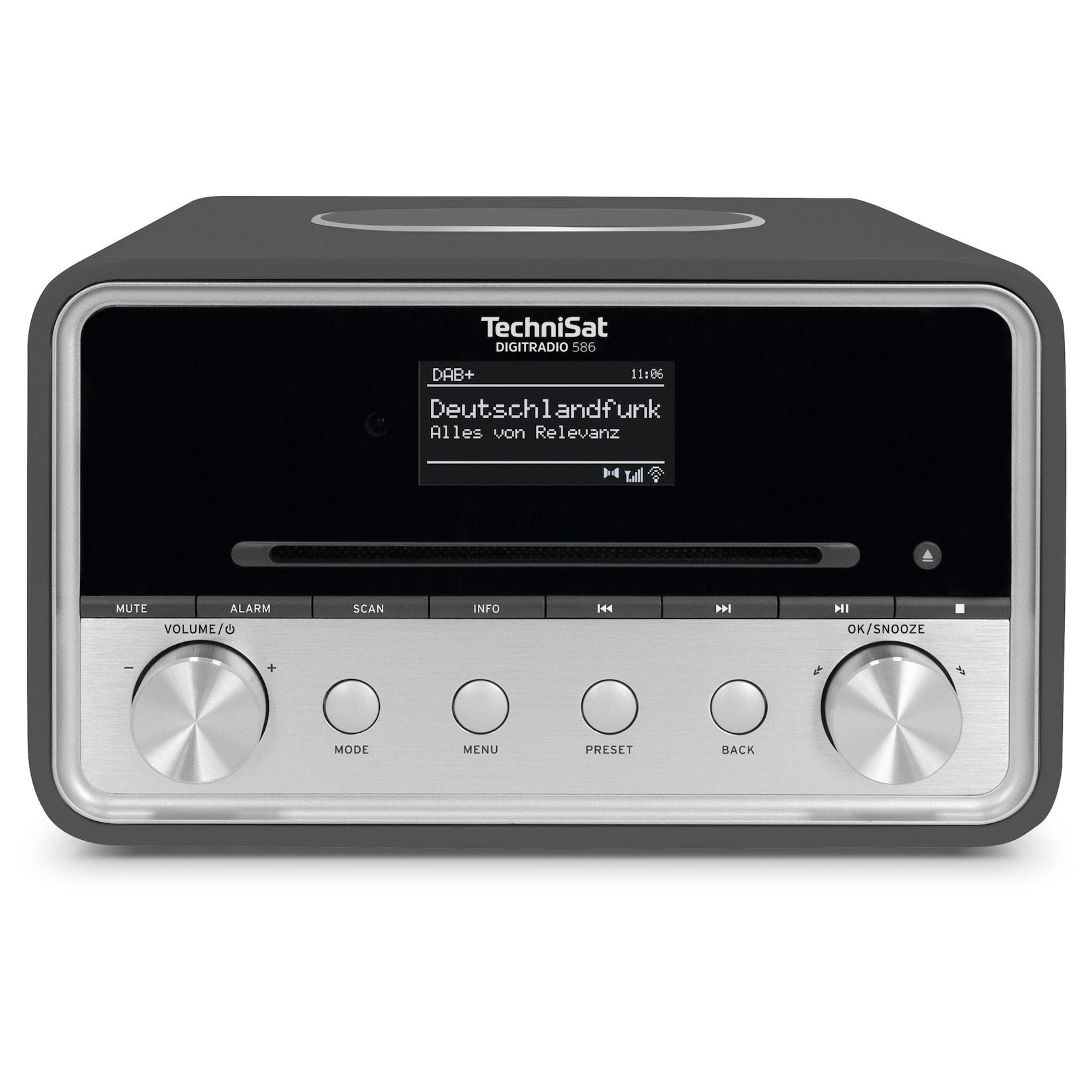TechniSat DIGITRADIO 586 DAB+ & Internet-Radio, Wireless-Charging anthrazit/silber