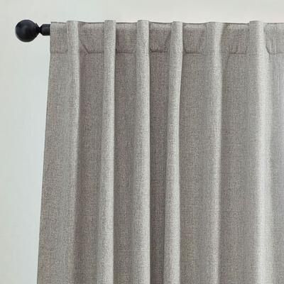 Threadmade Home Llc Ladora Curtain Panel, 52 x 95, Gray
