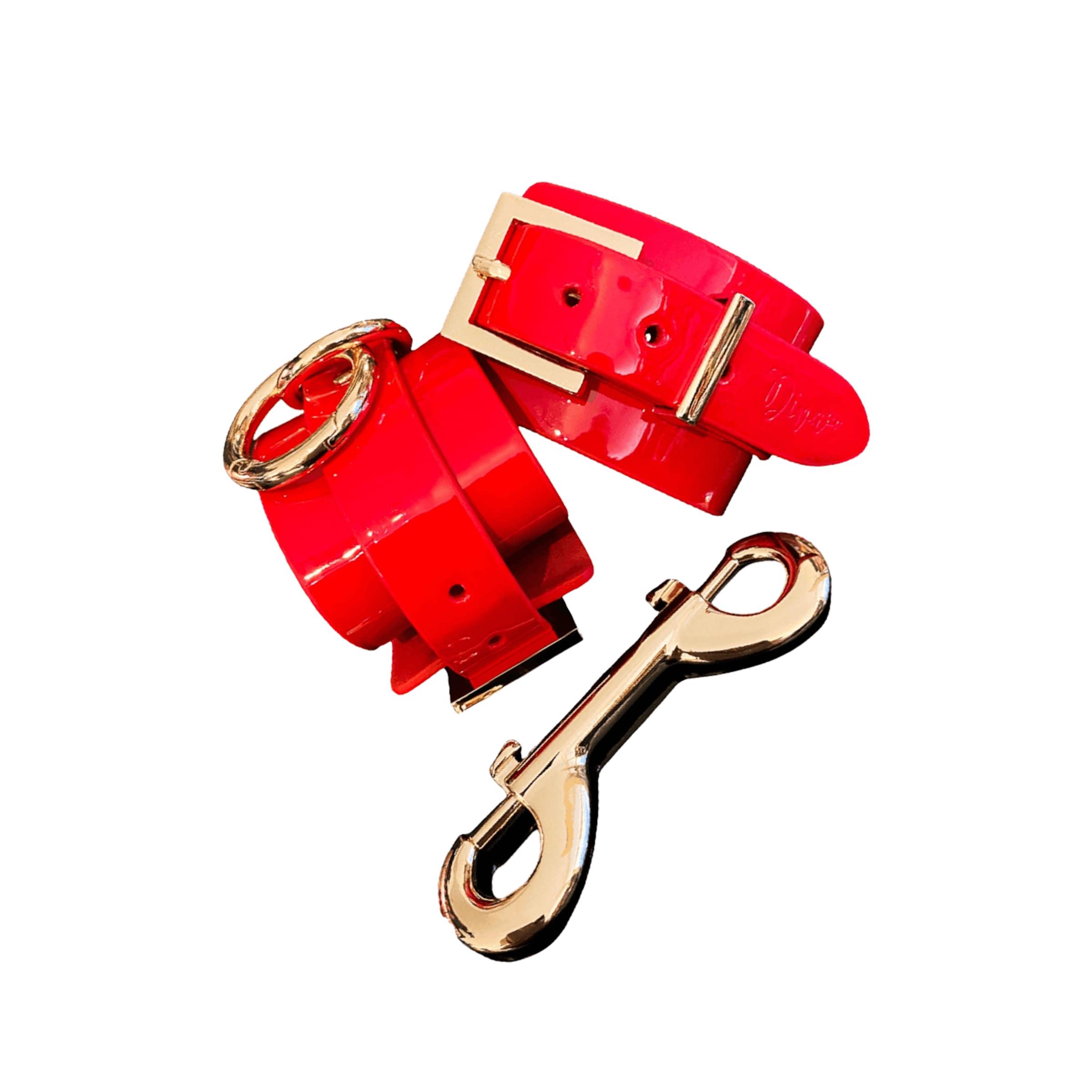 High Gloss Bondage Ankle Cuffs