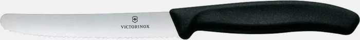 Victorinox Tomatenmesser mit Wellenklinge, 11 cm, schwarz