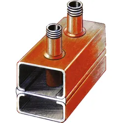Kesselverteiler DN25 (1'') AG Typ 60-12,5 vier Heizgruppen