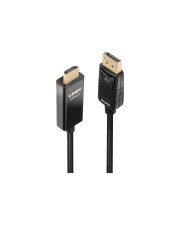 Lindy 1m Aktives DisplayPort an HDMI Adapterkabel mit HDR Abgeschirmt 1 m Schwarz (40925)