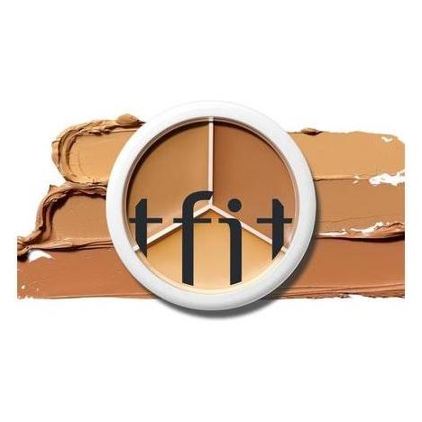 Tfit Cover Up Pro Concealer Palette 3-in-1 Full Coverage Farbkorrektur (04 Dark) (8809751802718)