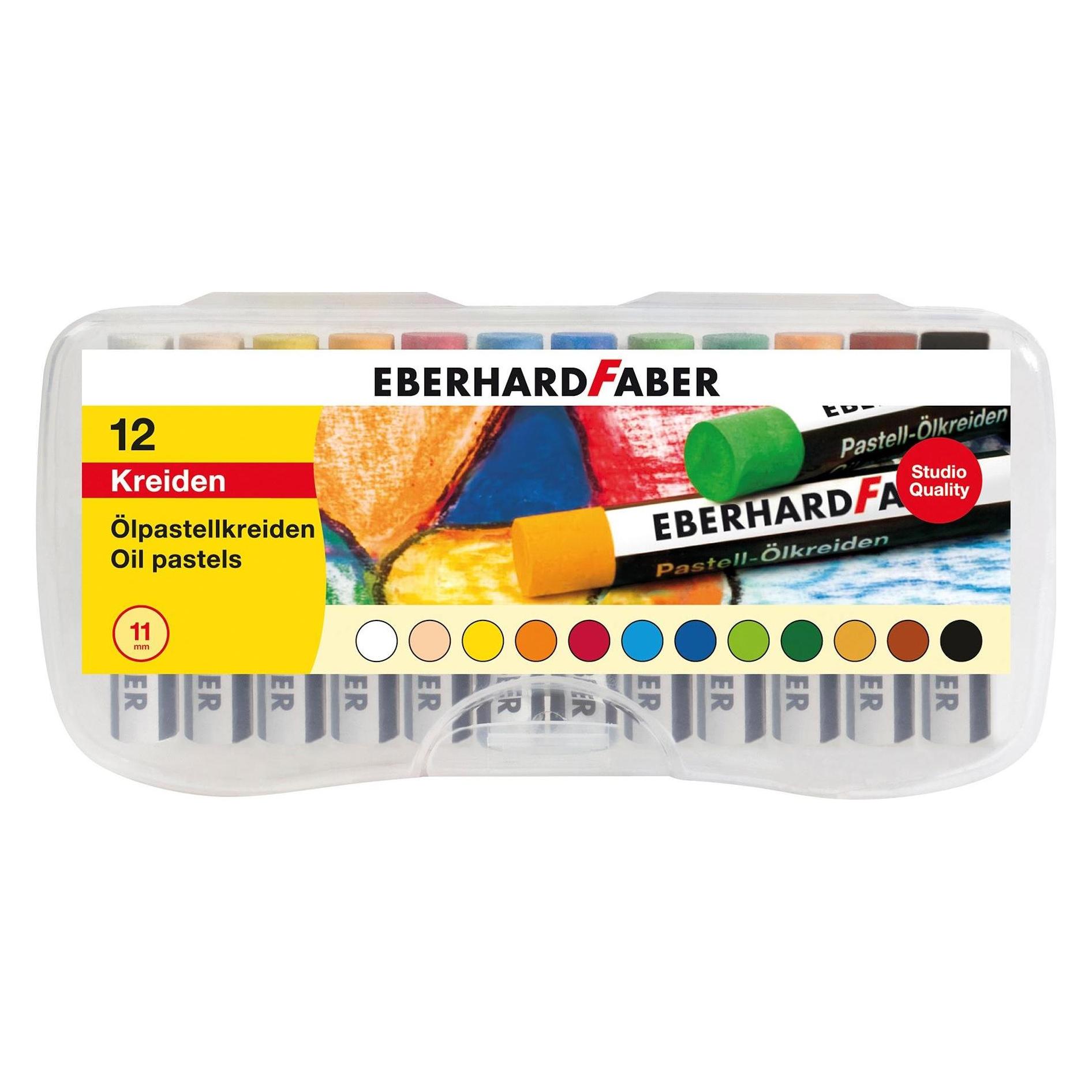EberhardFaber Ölpastellkreide 12er Plastikbox (12x) (522013)