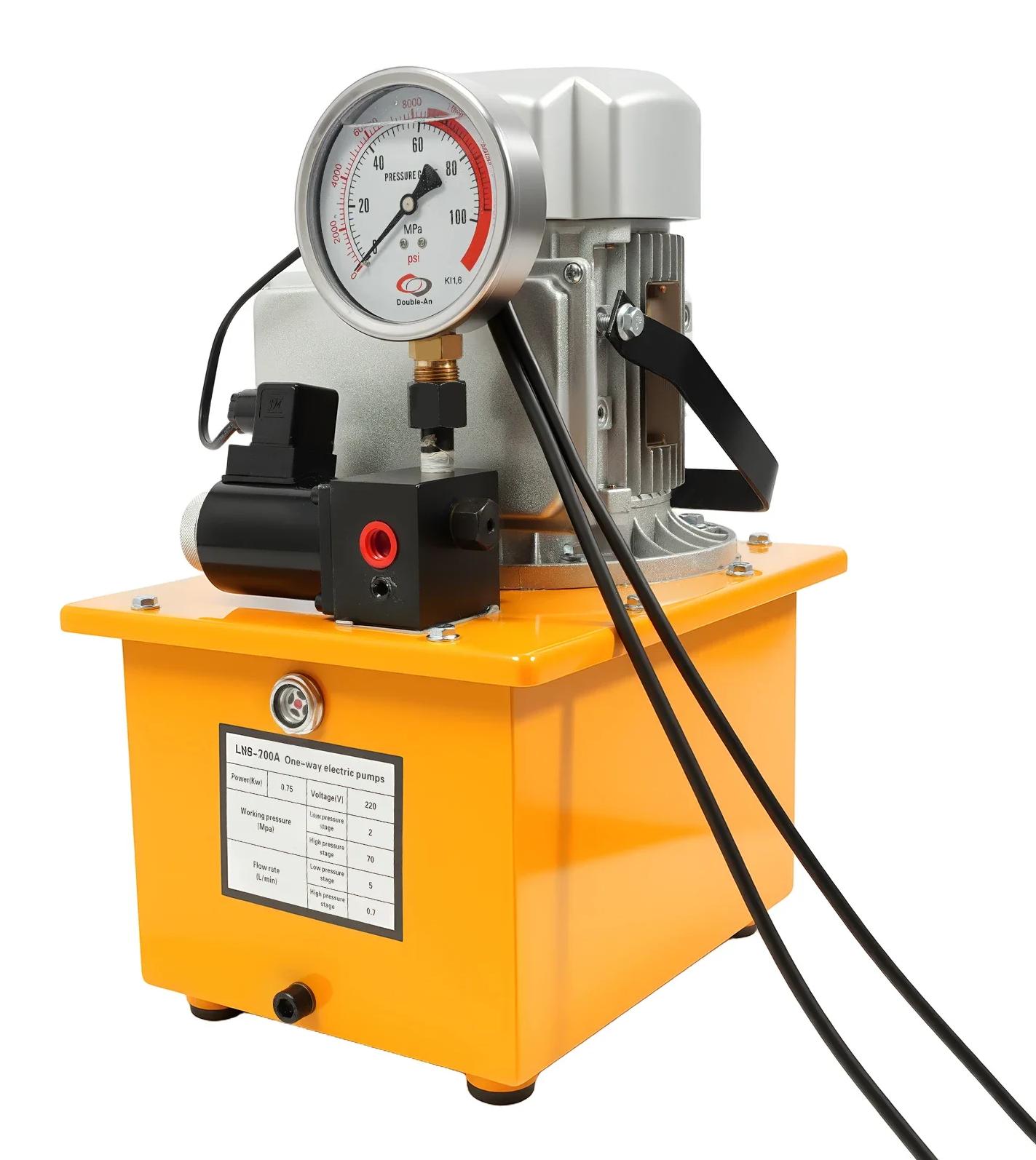 Elektrisches Hydraulikaggregat - Kompakte Hydraulikpumpe - 220 V - 750 W - 700 bar - 0,9-5 l/min - 7-l-Tank