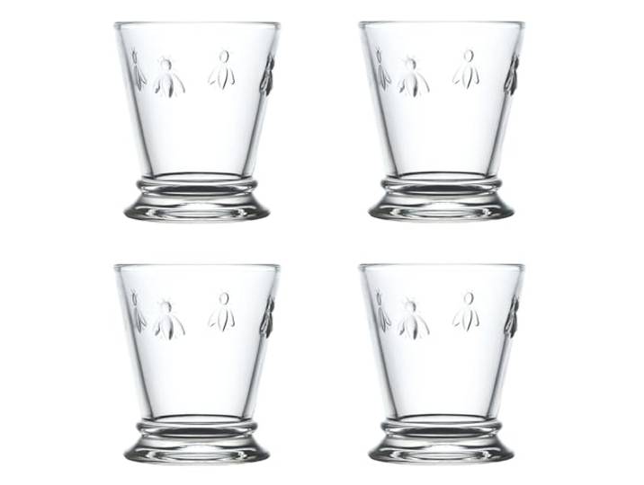 La Rochère-Coffret de 4 verres à eau-ABEILLE-Origine France Garantie