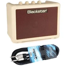Blackstar FLY 3 Mini Gitarren-Verstärker Vintage mit Kabel (Gitarre, 3 W), Instrumentenverstärker, Braun