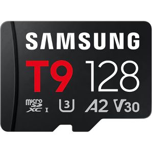 Samsung Micro-SD-Karte T9 MB-MH128TB/WW, 128GB, bis 200 MB/s, UHS-I U3, SDXC, mit USB-Adapter