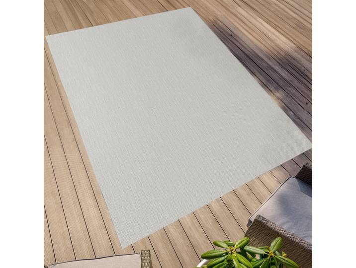 Teppich Outdoorteppich ELDORADO Granito , grau (hellgrau), B:160cm H:4mm L:230cm, Polypropylen, PRIMAFLOR-IDEEN IN TEXTIL, Teppiche, Teppich, Flachgewebe, meliert, In- und Outdoor geeignet, wasserfest