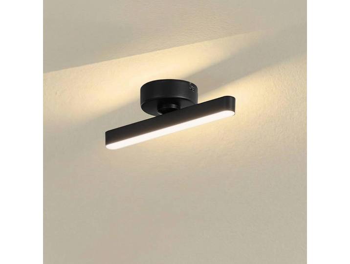 LED Deckenlampe Eldrin Lindby, dimmbar, schwarz, für Wohn- / Esszimmer, Metall, Modern, LED Deckenleuchte