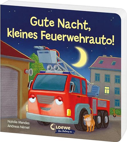 Natalie Mendes - Gute Nacht, kleines Feuerwehrauto!: Beruhigendes Pappbilderbuch zum Kuscheln und Einschlafen für Kinder ab 2 Jahren - Preis vom 17.10.2026 19:25:27 h