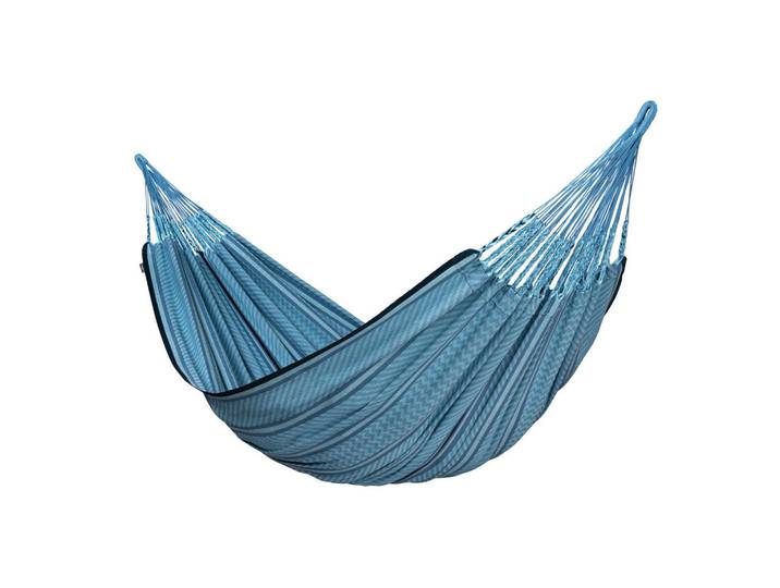 La Siesta Hängematte, Blau, 180x400 cm, Gartenmöbel, Gartenschaukeln, Hängematten