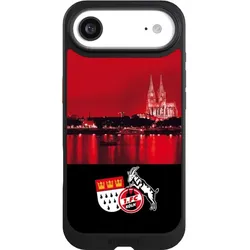 Nivocase Hülle für Apple iPhone Air Handyhülle NIVOcore Case Schwarz 1. FC Köln Offizielles Lizenzprodukt (Apple iPhone Air), Smartphone Hülle, Schwarz
