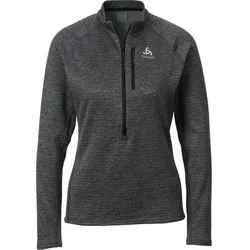 ODLO Damen Rolli Mid layer 1/2 zip FLI, Größe M in Grau Grau
