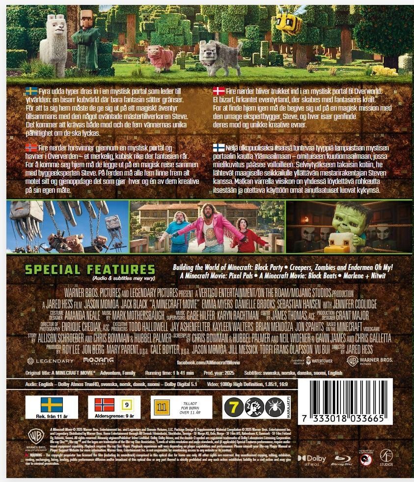 The Minecraft Movie Blu-ray