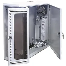 Schweitzer 19" MultiFix 3HE MF10 03100 555x525x200 RAL7035 (3 HE, 19 Zoll Rack), Serverschrank, Grau