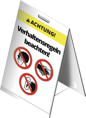 Cimco 182808 Warnaufsteller Verhaltensregeln beachten! 1St.