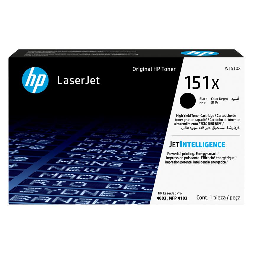 HP 151X Black LaserJet Toner Cartridge, 9700 pages, 1 pc(s) (BK) (W1510X)
