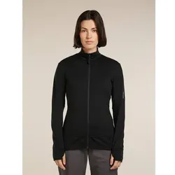 ICEBREAKER Damen Kleider halblg. Da Merino 260 Quantum LS Zip, Größe L in Schwarz Schwarz