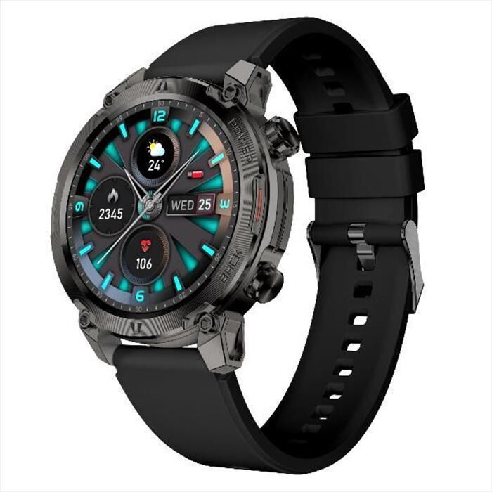 NILOX Fitness Tracker Nxswtrailround-nero
