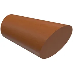 ENDSTÜCKE FÜR GARDINENSTANGEN 20 mm Ø, Bero Kirschbaum, Packung 2 Stück