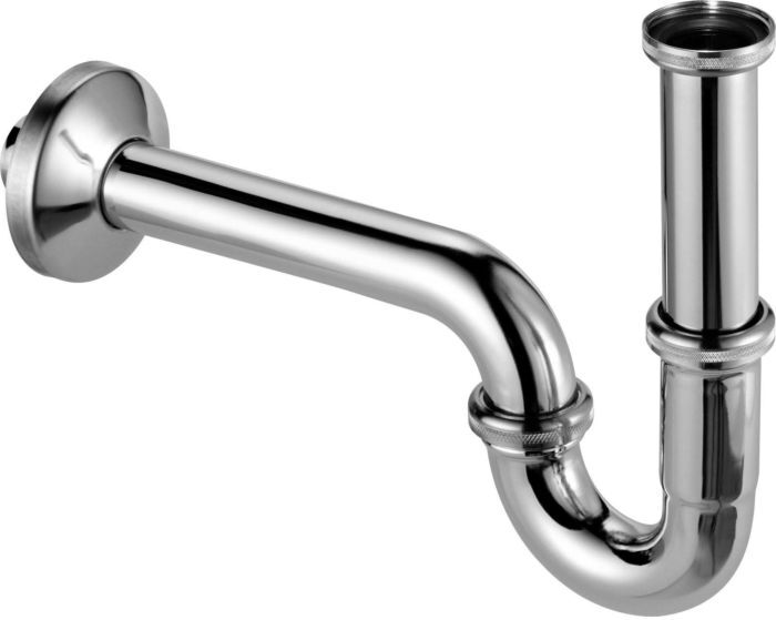 Viega Röhrengeruchsverschluss-Plus-Siphon 310226 G 1 1/4x32mm, edelmatt/velourchrom