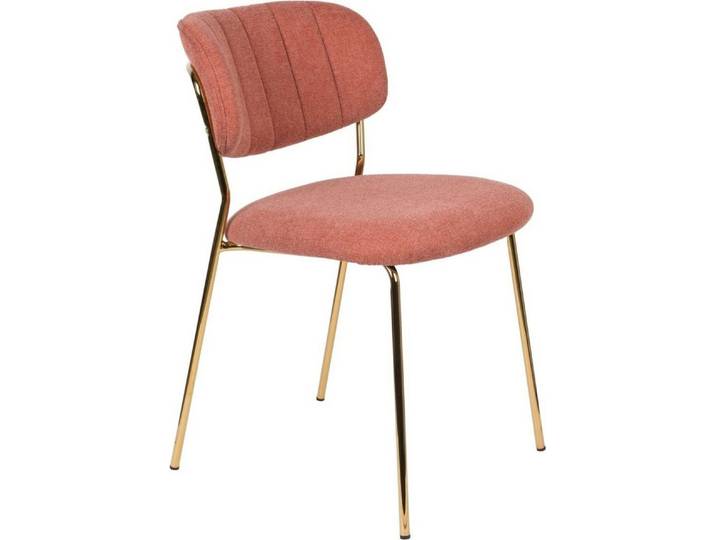 Trendmöbel24 Esszimmerstuhl Stuhl Esszimmerstuhl Polsterstuhl JOLIEN GOLD/PINK