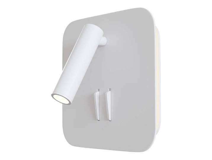 Applique murale LED los 13 x 13 x 7cm Blanc/Blanc Aluminium LED Module LED
