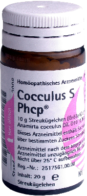 PHÖNIX LABORATORIUM GmbH COCCULUS S Phcp Globuli 20 g 00359600