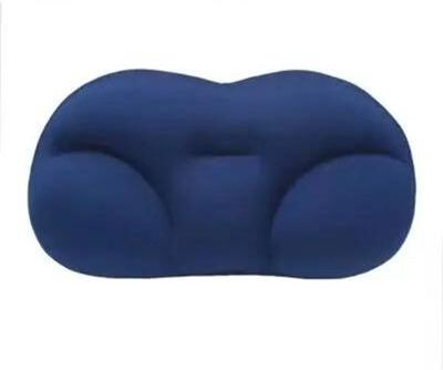 Inspire Select All Round Egg Shaped Cloud Memory Foam Pillow 3D Ergonomic Cooling Bed & Nursing Pillow dark Blue