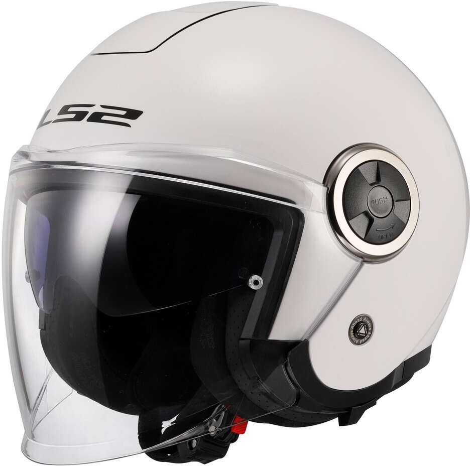 Casco Moto Jet Ls2 OF620 CLASSY SOLID Bianco taglia XS